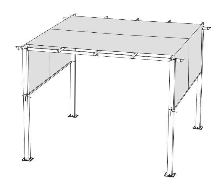 10'x10 'lamedad Pergola tootejuhendid