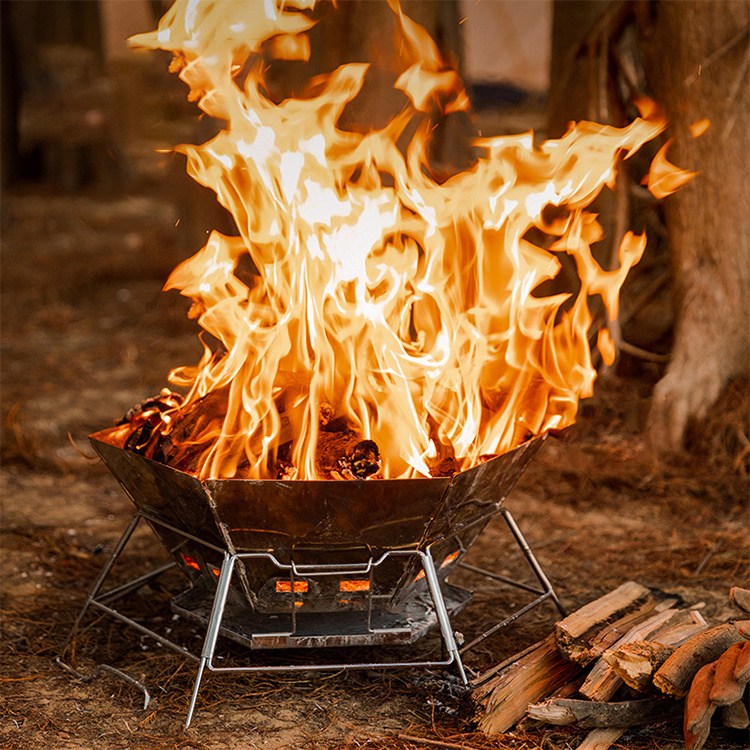 Kokkupandav lõkkegrill Camping Fire Pit