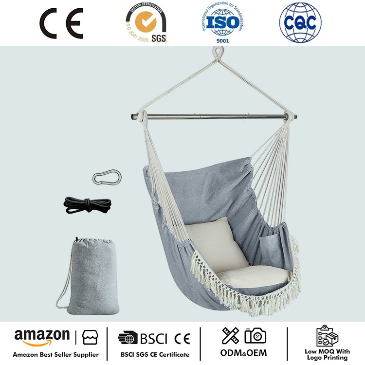 Kaasaskantav Macrame ripptool küljetaskuga