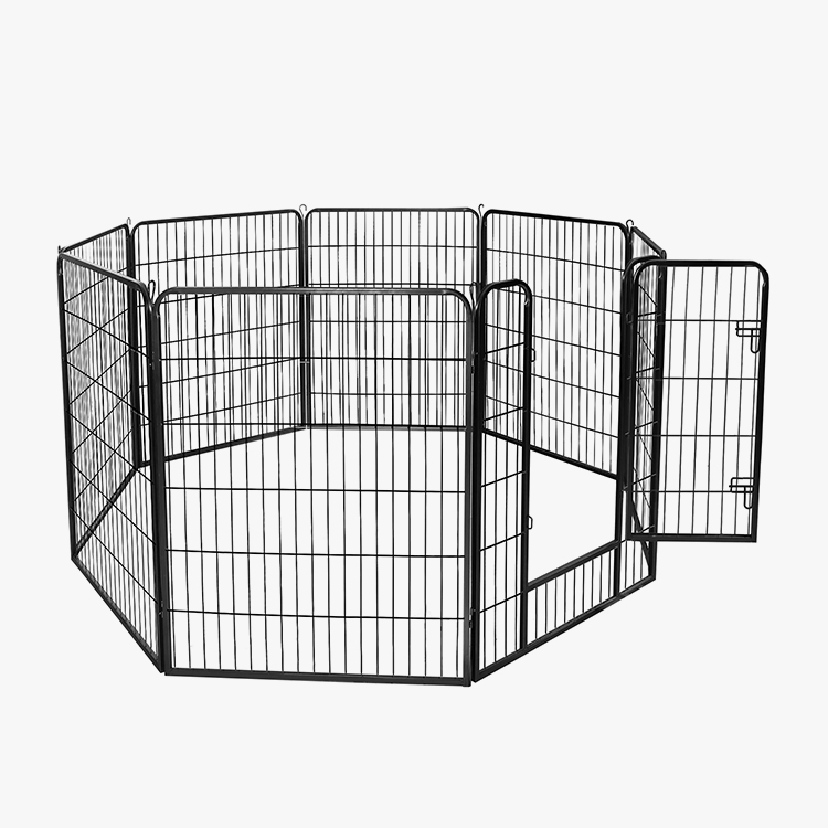 8 paneeli metallist barjääriga Kennel Fence