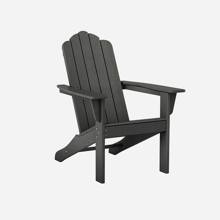 Outdoor Gray Poly Patio Adirondack Tool